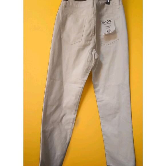 EVIDNT Anthropologie Sz 26 Orsay Slim Jeans Distressed Cuffs Nwt A126 Excellent - Picture 4 of 6